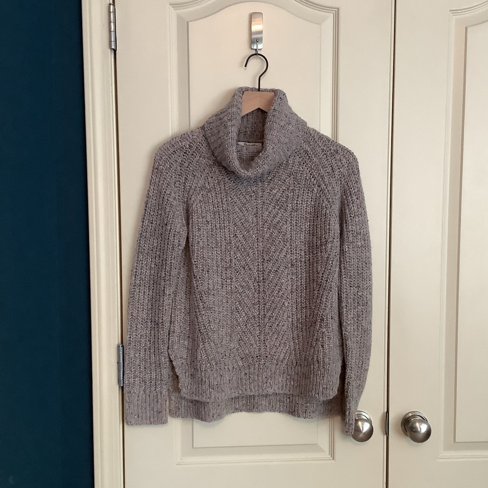 Madewell Colorfleck Ribbed Turtleneck Sweater XXS